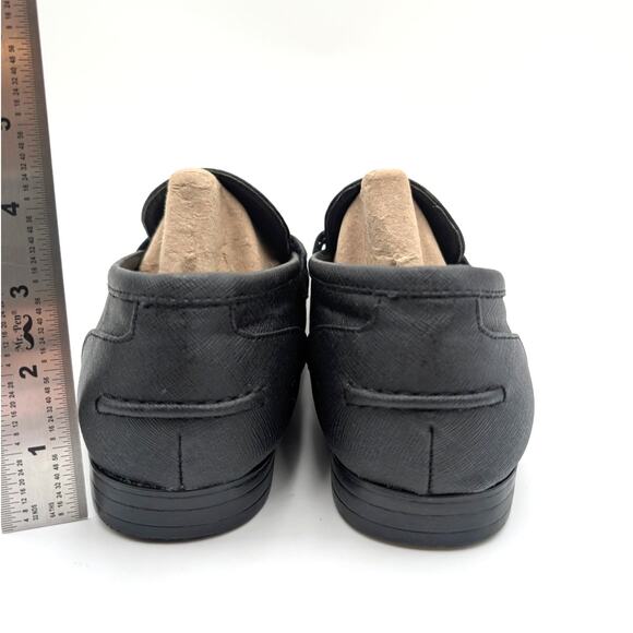 Steve Madden Mez Almond Toe Slip-On Loafer Shoes Men's Black Size US8 EU41 - Picture 4 of 13